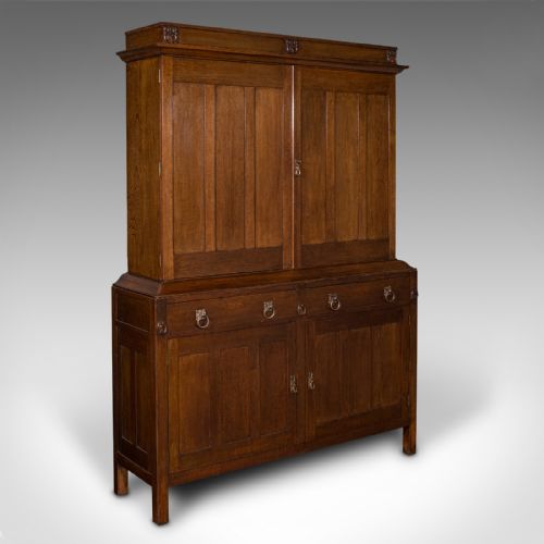 ANTIQUE BILLIARD SCOREBOARD CABINET ENGLISH OAK DECORATIVE POOL EDWARDIAN - ADDITIONAL PHOTO 1