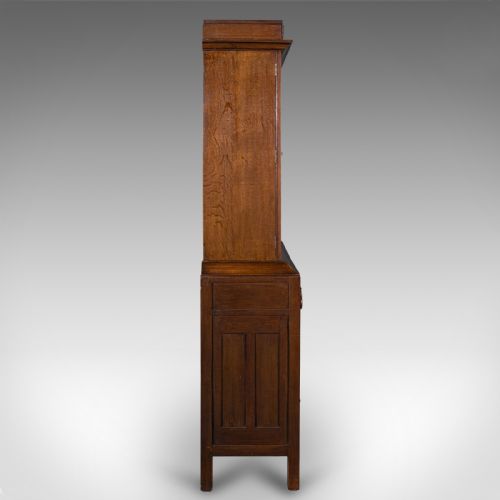 ANTIQUE BILLIARD SCOREBOARD CABINET ENGLISH OAK DECORATIVE POOL EDWARDIAN - ADDITIONAL PHOTO 2