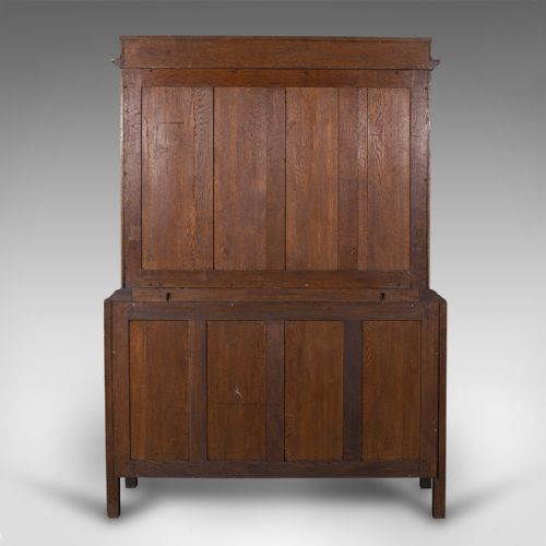 ANTIQUE BILLIARD SCOREBOARD CABINET ENGLISH OAK DECORATIVE POOL EDWARDIAN - ADDITIONAL PHOTO 3