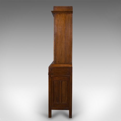 ANTIQUE BILLIARD SCOREBOARD CABINET ENGLISH OAK DECORATIVE POOL EDWARDIAN - ADDITIONAL PHOTO 4