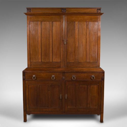 ANTIQUE BILLIARD SCOREBOARD CABINET ENGLISH OAK DECORATIVE POOL EDWARDIAN - ADDITIONAL PHOTO 5