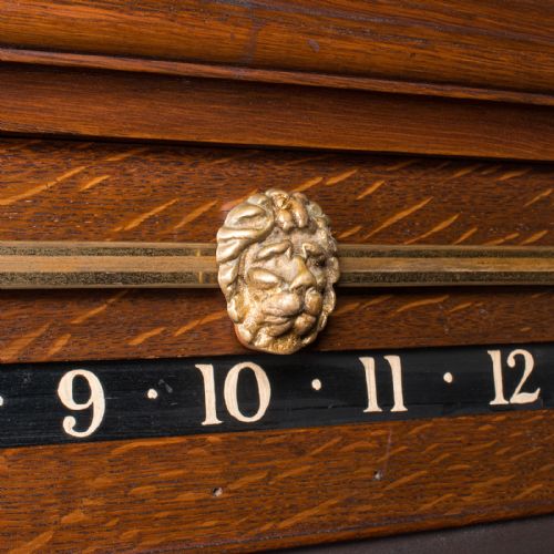 ANTIQUE BILLIARD SCOREBOARD CABINET ENGLISH OAK DECORATIVE POOL EDWARDIAN - ADDITIONAL PHOTO 9