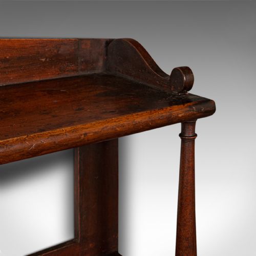 fig 3. Antique Wall Bookshelf, English, 3-Tier Whatnot, Bookcase, Cabinet, Georgian