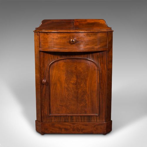 fig 2. Antique Corner Dressing Cupboard, English, Gentleman's Night Stand, Victorian