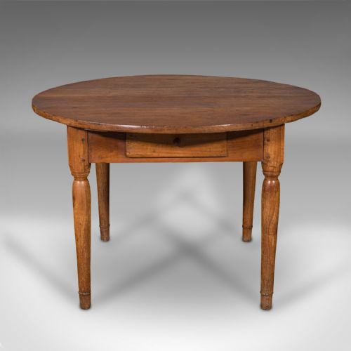 fig 1. Antique Provencal Baker's Table, French, 4 Seat, Kitchen, Boulangerie, Victorian