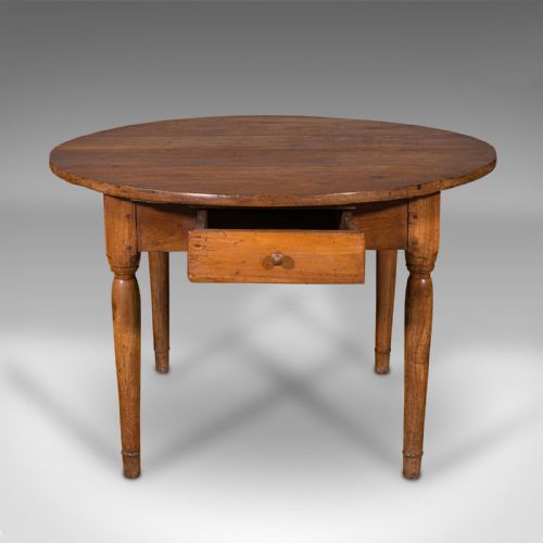 fig 3. Antique Provencal Baker's Table, French, 4 Seat, Kitchen, Boulangerie, Victorian