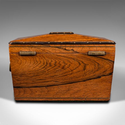 fig 3. Antique Sarcophagus Tea Caddy, Anglo Indian, Colonial, Campaign, Victorian, 1850