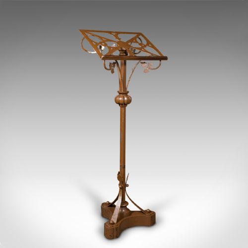 ANTIQUE MAITRE D' STAND CONTINENTAL LECTERN EASEL ART NOUVEAU VICTORIAN