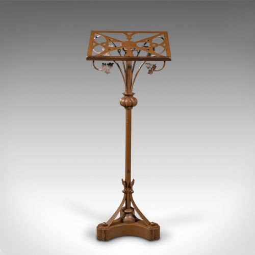 ANTIQUE MAITRE D' STAND CONTINENTAL LECTERN EASEL ART NOUVEAU VICTORIAN - ADDITIONAL PHOTO 1