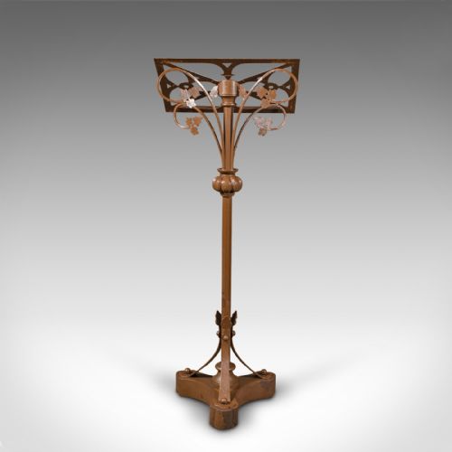 ANTIQUE MAITRE D' STAND CONTINENTAL LECTERN EASEL ART NOUVEAU VICTORIAN - ADDITIONAL PHOTO 4