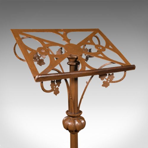 ANTIQUE MAITRE D' STAND CONTINENTAL LECTERN EASEL ART NOUVEAU VICTORIAN - ADDITIONAL PHOTO 5