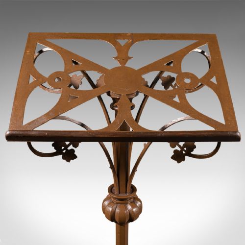 ANTIQUE MAITRE D' STAND CONTINENTAL LECTERN EASEL ART NOUVEAU VICTORIAN - ADDITIONAL PHOTO 6