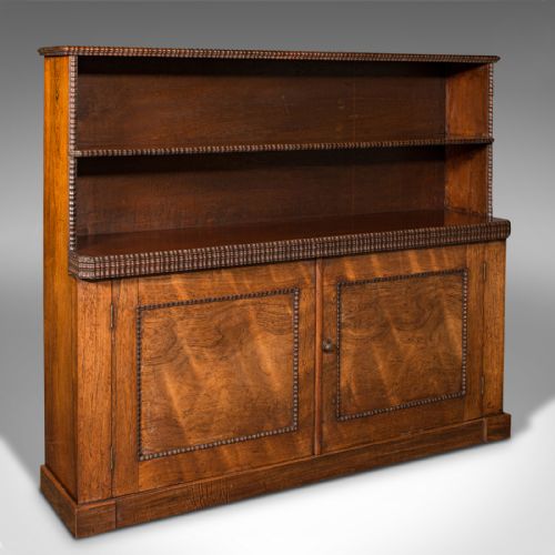 Antique Bookcase Cabinet, English, Regency, Circa 1820