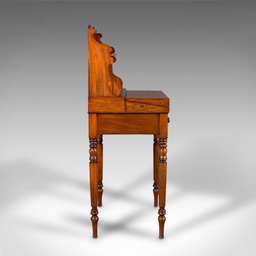 fig 3. Antique Writing Desk, French, Flame, Cedar, Bonheur Du Jour, Victorian, C.1860