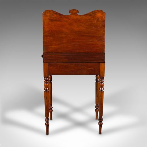 fig 4. Antique Writing Desk, French, Flame, Cedar, Bonheur Du Jour, Victorian, C.1860