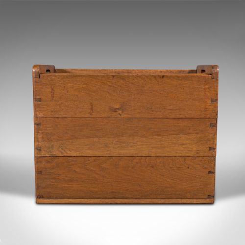fig 1. Large Antique Country House Fireside Store, English, Oak, Bin, Edwardian, C.1910
