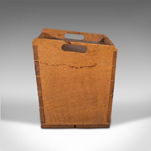 fig 2. Large Antique Country House Fireside Store, English, Oak, Bin, Edwardian, C.1910