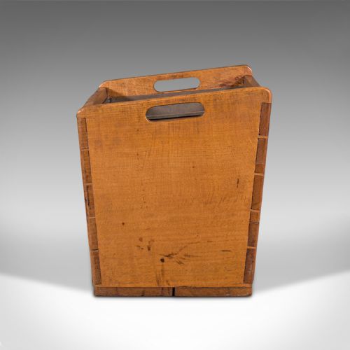 fig 3. Large Antique Country House Fireside Store, English, Oak, Bin, Edwardian, C.1910