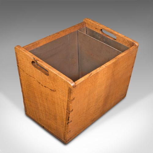 fig 4. Large Antique Country House Fireside Store, English, Oak, Bin, Edwardian, C.1910