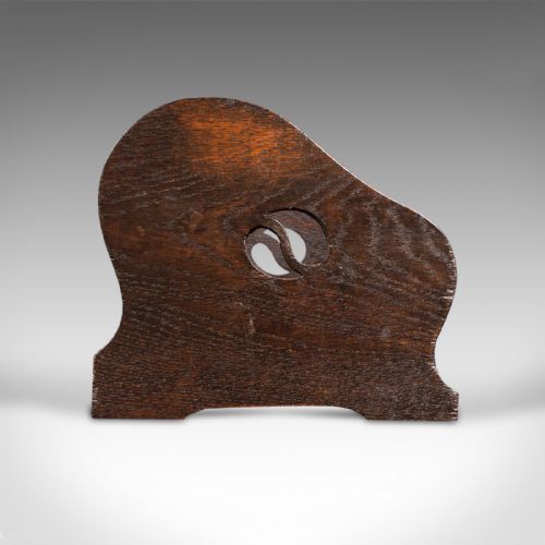 fig 3. Small Antique Novel Rest, English, Oak, Book Trough, Stand, Edwardian, C.1910