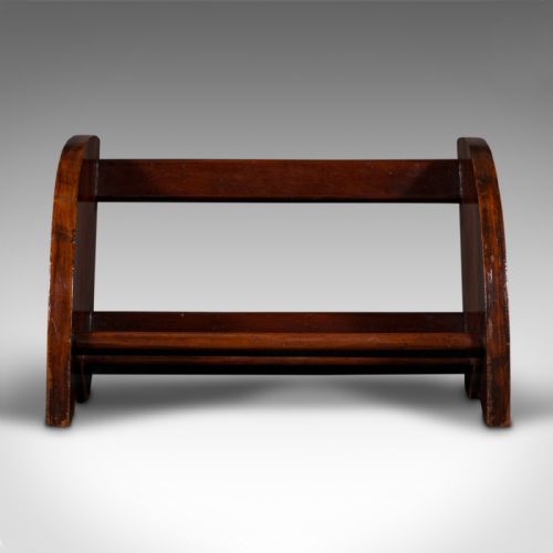 fig 1. Small Antique Book Rest, English, Pine, Novel Rack, Trough, Edwardian, C.1910