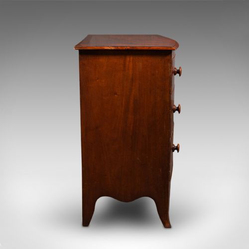 fig 1. Grand Antique Bow Front Chest of Drawers, English, Tallboy, Georgian, Circa 1780