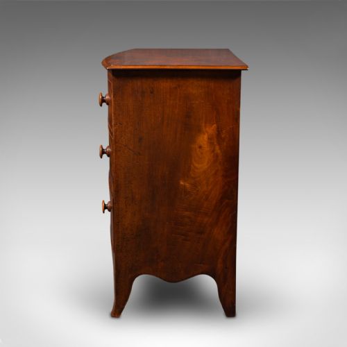 fig 2. Grand Antique Bow Front Chest of Drawers, English, Tallboy, Georgian, Circa 1780