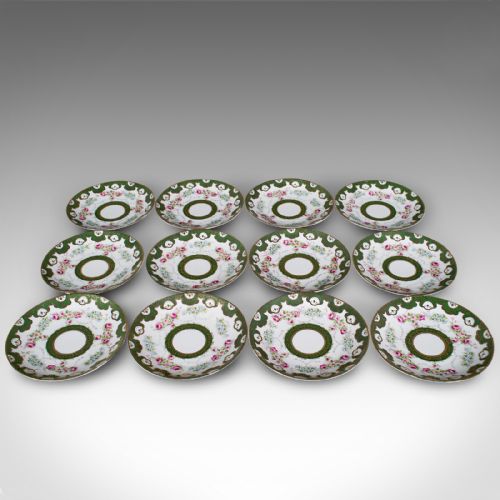 fig 3. Antique Tea Service, German, Porcelain, 12 Person, Afternoon Set, Edwardian