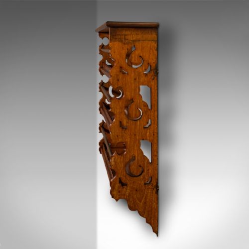 fig 2. Antique Ship's Shelves, English, Maritime, Kitchen Rack, Safety Bars, Edwardian