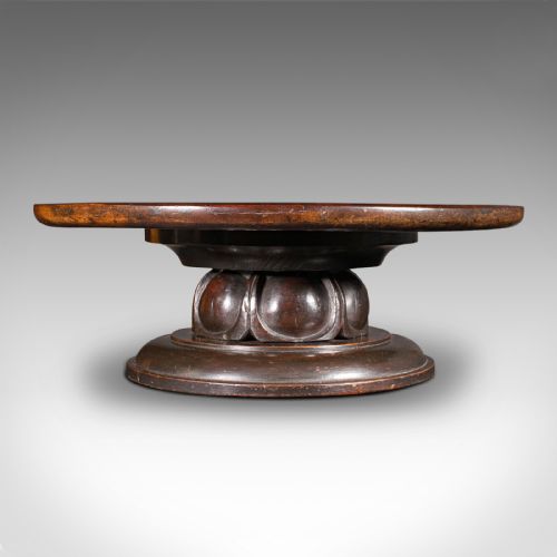 fig 2. Antique Lazy Susan, English Walnut, Inlay, Afternoon Tea, Cake Stand, William IV
