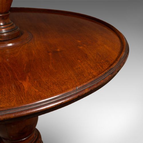 ANTIQUE COUNTRY HOUSE DUMB WAITER ENGLISH 2TIER SERVING TABLE GEORGIAN 1780 - ADDITIONAL PHOTO 5