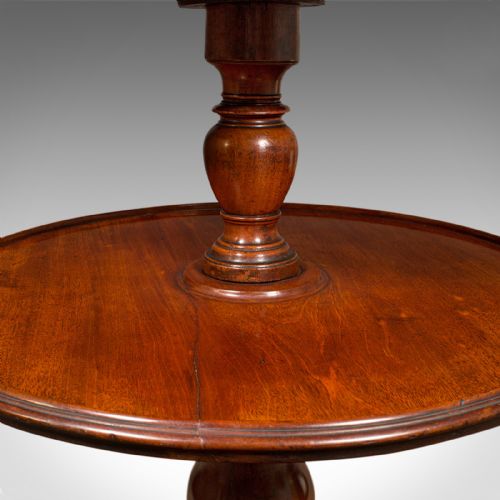 ANTIQUE COUNTRY HOUSE DUMB WAITER ENGLISH 2TIER SERVING TABLE GEORGIAN 1780 - ADDITIONAL PHOTO 6