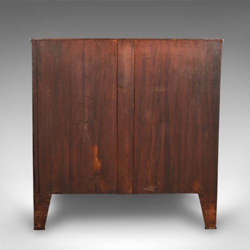 fig 5. Large Antique Bow Front Chest of Drawers, English, Tallboy, Georgian, Circa 1780