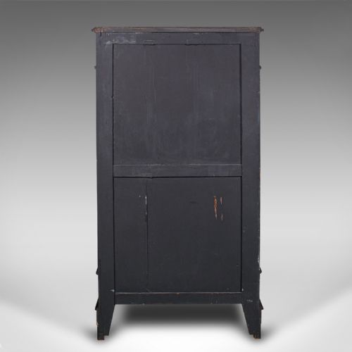fig 3. Antique Escritoire Cabinet, French Secretaire, Chest of Drawers, Victorian, 1900