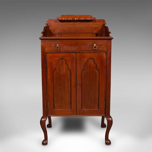 fig 2. Antique Gentleman's Side Cabinet, English, Lounge Stand, Pipe Rack, Edwardian
