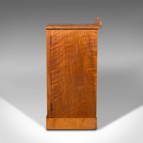 fig 3. Antique Nightstand, Scottish, Satinwood, Cabinet, Pot Cupboard, Victorian, 1890
