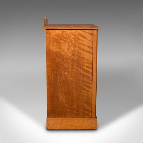 fig 4. Antique Nightstand, Scottish, Satinwood, Cabinet, Pot Cupboard, Victorian, 1890