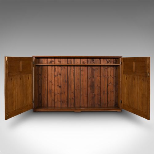 fig 2. Large Antique Estate Hall Cupboard, English, Oak, Victorian