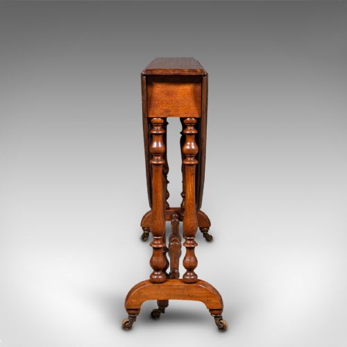 ANTIQUE OVAL SUTHERLAND TABLE ENGLISH GATE LEG OCCASIONAL VICTORIAN C1850 - ADDITIONAL PHOTO 3