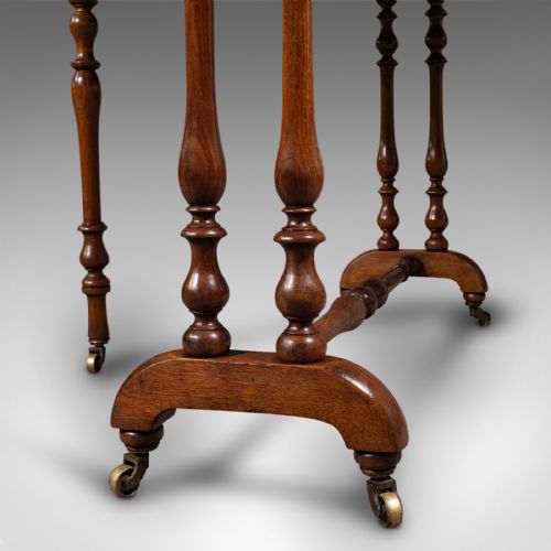 ANTIQUE OVAL SUTHERLAND TABLE ENGLISH GATE LEG OCCASIONAL VICTORIAN C1850 - ADDITIONAL PHOTO 11