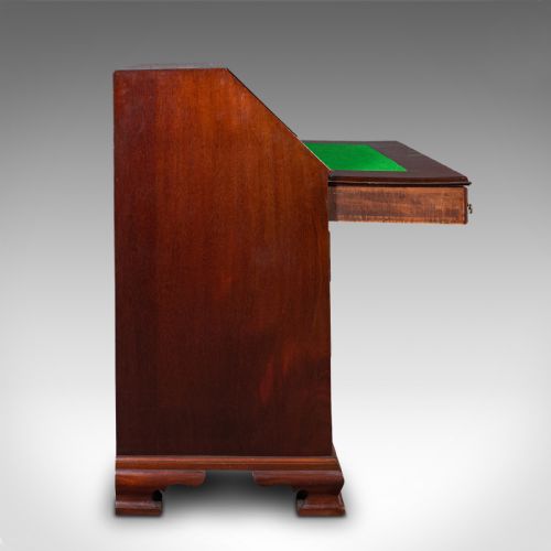 fig 3. Antique Fall Front Bureau, Scottish, Georgian Revival, Victorian