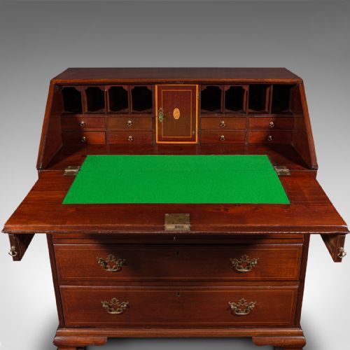 fig 7. Antique Fall Front Bureau, Scottish, Georgian Revival, Victorian