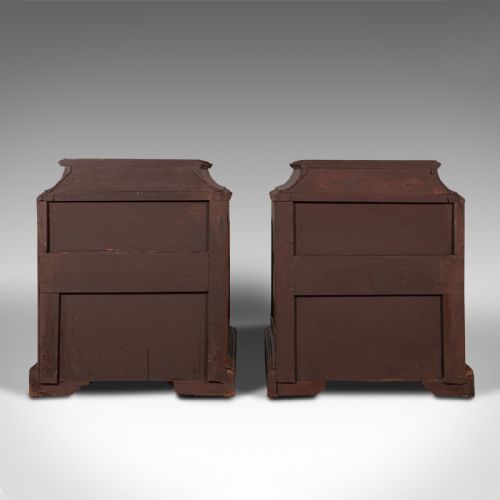 fig 5. Pair Of Antique Nightstands, English, Bedside, Fireside Cabinet, William IV
