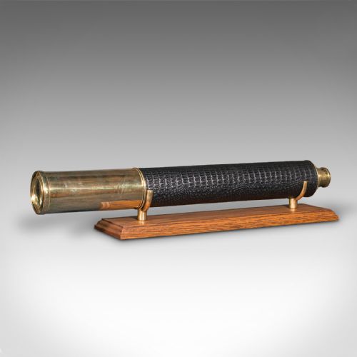 fig 2. Large Antique Telescope, English, Terrestrial, Astronomical, Victorian, C.1860