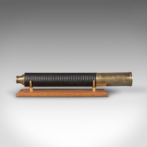 fig 3. Large Antique Telescope, English, Terrestrial, Astronomical, Victorian, C.1860