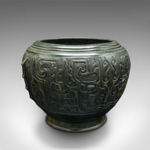 Antique Decorative Censer, Japanese, Bronze, Incense, Jardiniere Pot, Victorian