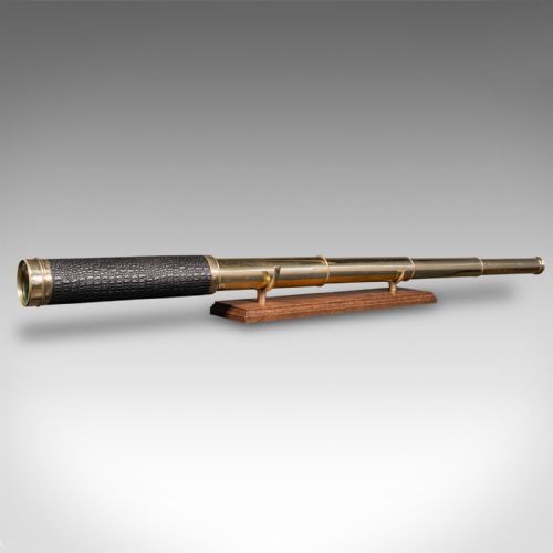 fig 1. Antique 4 Draw Telescope, English, Terrestrial, Astronomical, Dollond, Victorian