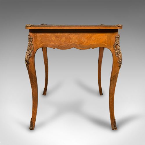 fig 3. Antique Writing Desk, French, Decorative Centre Table, Louis XV Taste, Victorian