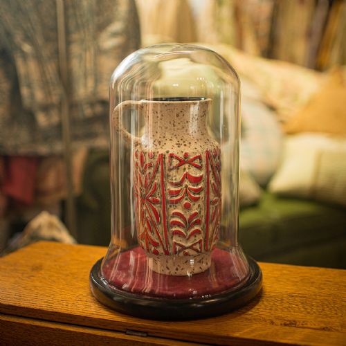fig 1. Antique Bell Bottom Display Dome, English, Glass, Taxidermy, Showcase, Edwardian