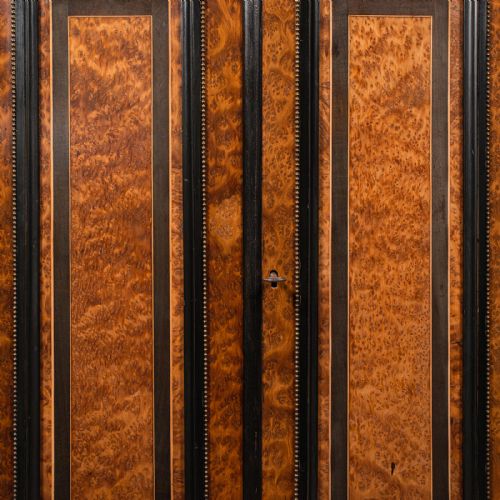 ANTIQUE GENTLEMAN'S FOLIO CABINET ENGLISH BIRDS EYE MAPLE DECORATIVE REGENCY - ADDITIONAL PHOTO 10